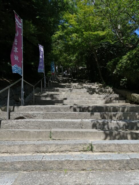 唐津城の階段