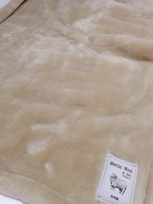 洗えるメリノウールマイヤー 毛布日本製 